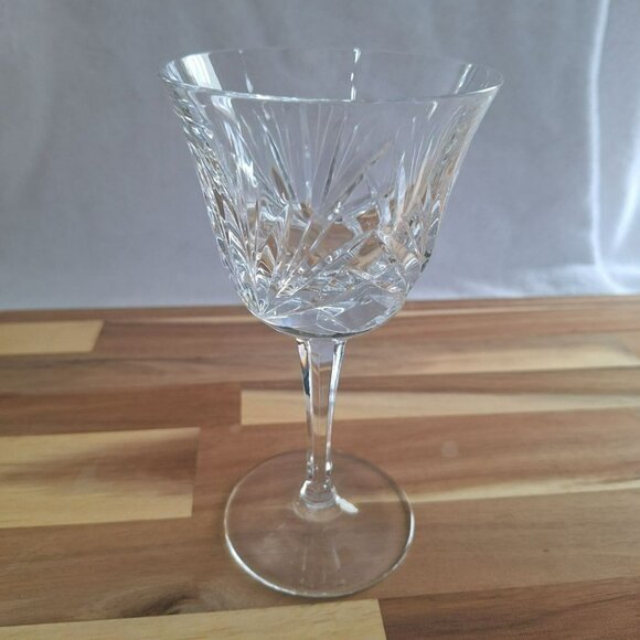 Gorham Crystal Cherrywood Water Goblet Glassware‎ Clear Stemware 7 Inch Set of 2 - Picture 9 of 11